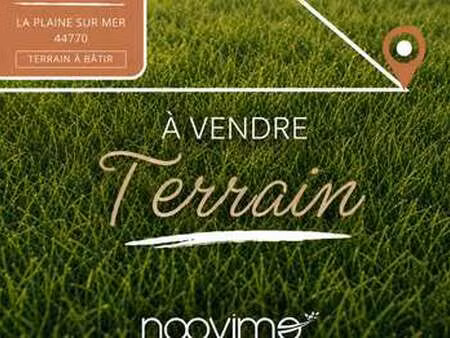 vente terrain à la plaine-sur-mer (44770) : à vendre / la plaine-sur-mer