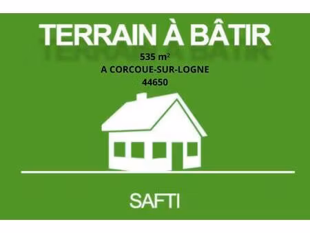 terrain a batir 535 m² - corcoue-sur-logne 44650