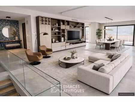 duplex contemporain en dernier étage avec 2 terrasses et 1 garage