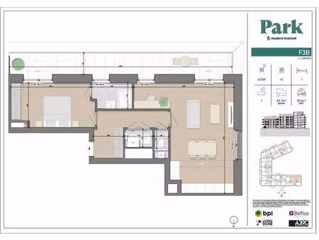 appartement à vendre avec terrasse   anderlecht (rbw34456)