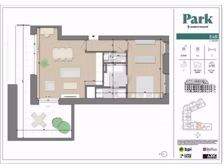 appartement à vendre avec terrasse   anderlecht (rbw34467)