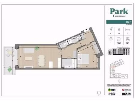 appartement à vendre avec terrasse   anderlecht (rbw34468)