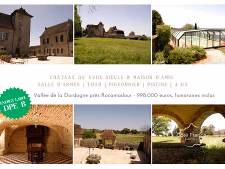 château du xviie siècle avec maison d'amis  salle d'armes  t