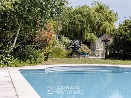 authentique propriété de campagne avec piscine à l'orée de la forêt d'orléans