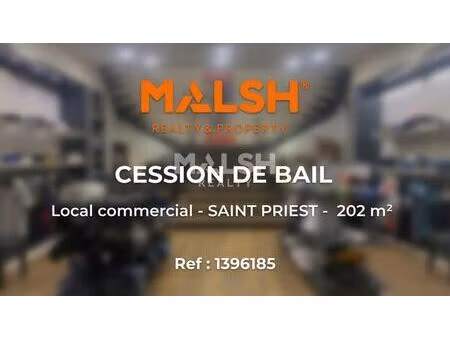 location commerce saint priest 69800 202m²
