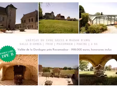château du xviie siècle avec maison d’amis  salle d’armes  tour  pigeonnier  piscine et 4.