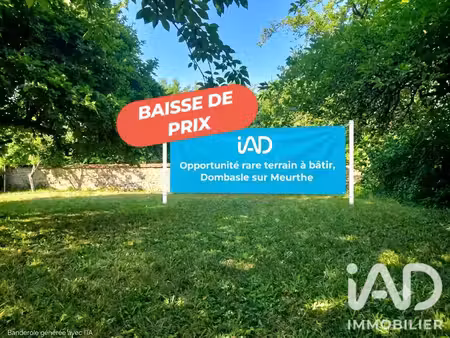 en vente terrain non constructible 824 m² – 85 000 € |dombasle-sur-meurthe