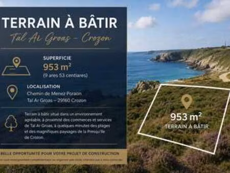 vente terrain à crozon (29160) : à vendre / crozon