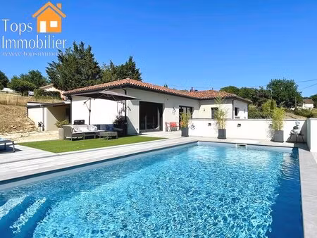 maison moderne 3 chambres avec piscine et sans vis à vis à la campagne