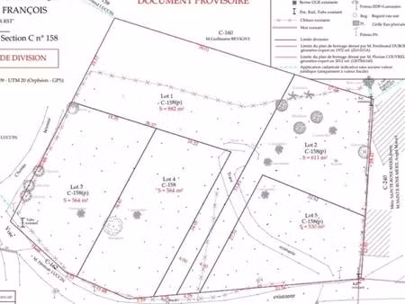 terrain constructible à vendre