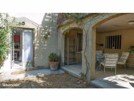 location – t2 meublé avec terrasse et jardin