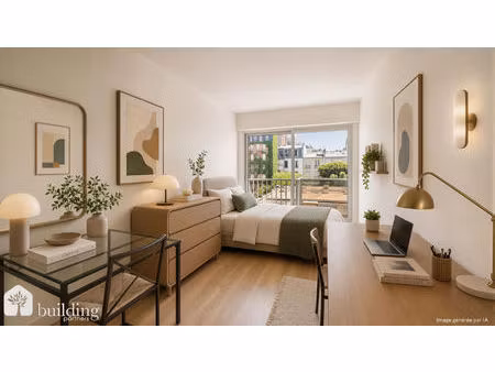 paris 16ème - pompe - studio - 18 76 m² avec balcon - vue dégagée