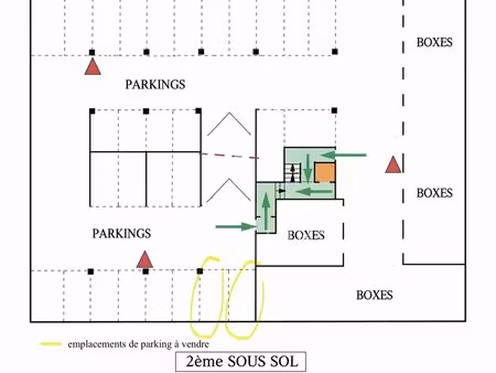 chazelles - place de stationnement de 12 5m2 niv -2
