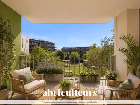 appartement t3 lumineux de 57 m² avec terrasse | bordeaux bastide / bas cenon