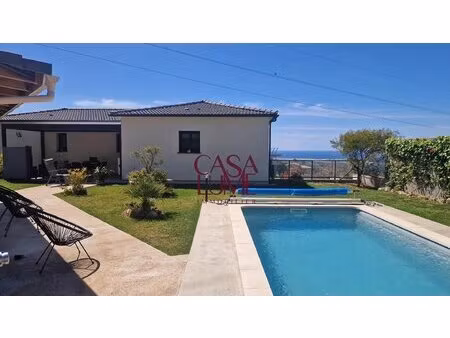 villa f4 + f3 avec piscine vue mer