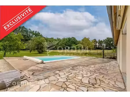 maison plain-pied 102 m² avec piscine chauffée - terrain 2 083 m²