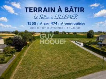 vente terrain à lillemer (35111) : à vendre / 1555m² lillemer