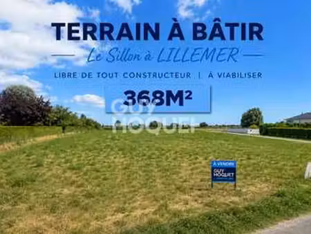 vente terrain à lillemer (35111) : à vendre / 368m² lillemer