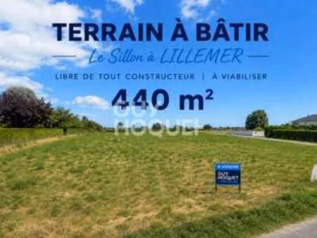 vente terrain à lillemer (35111) : à vendre / 440m² lillemer