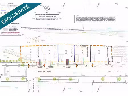 vente terrain à batir 610 m² à la calmette (30190)  155 000 €
