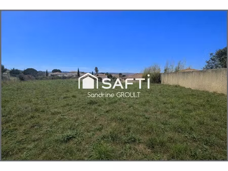 vente terrain à batir 832 m² à magalas (34480)  159 000 €