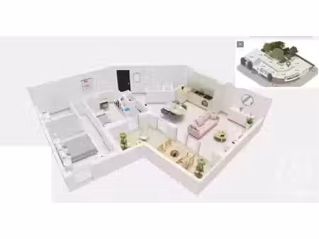 appartement t3 à vendre - 3 pièces - 84 m2 - carbonne - 31 - midi-pyrenees