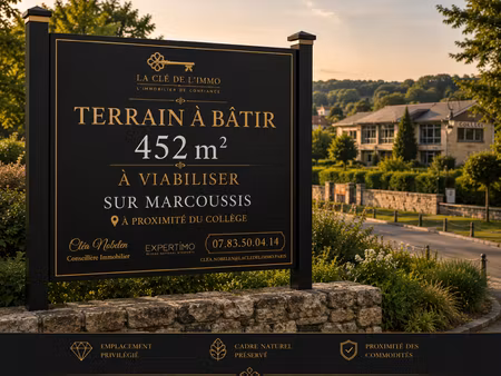 vente terrain 542 m² à marcoussis (91460)  173 000 €