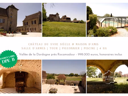 vente château 15 pièces 712 m² à rignac (46500)  998 000 €