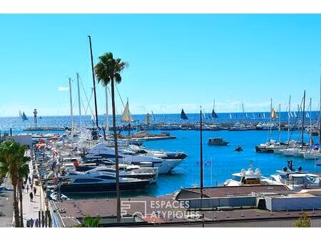 cannes vieux port - duplex avec vue mer panoramique