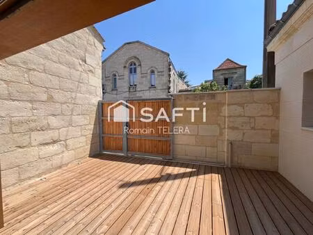nansouty : échoppe rénovée de 128 m² (138 au sol) avec une terrasse et la climatisation