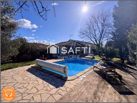 maison de plain-pied type 4 avec jardin et piscine