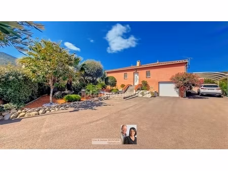 exclusivite montesquieu des albères villa récente de 4 faces de plain-pied avec piscine ch