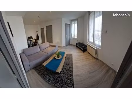 location t2 meublé 50m² 2e etage — vue sur la marne — château-thierry — 560/mois