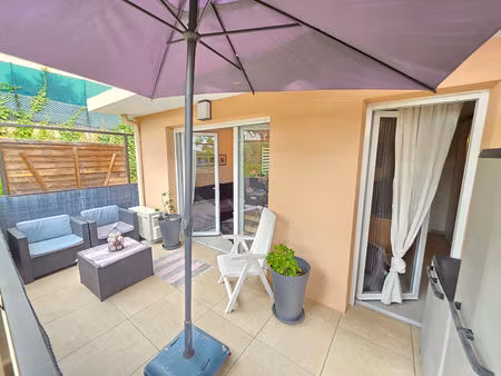 appartement carros les plans- grand 2 pièces de 44.2 m2 avec terrasse de 11m2 et 2 parking