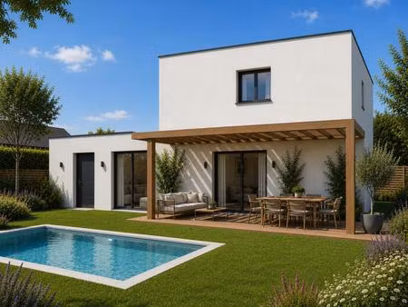 maison 5 pièces avec piscine et garage !