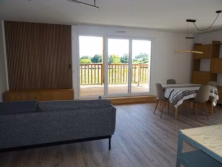 landes 40140 magescq  appartement t3 meublé à louer