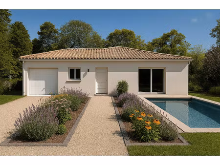 terrain avec maison neuve à vendre