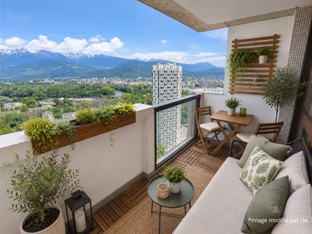 grenoble-tour mont blanc-t3 avec balcons et vue panoramique