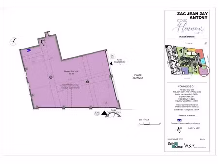 location commerce antony 92160 174m² à 392m²