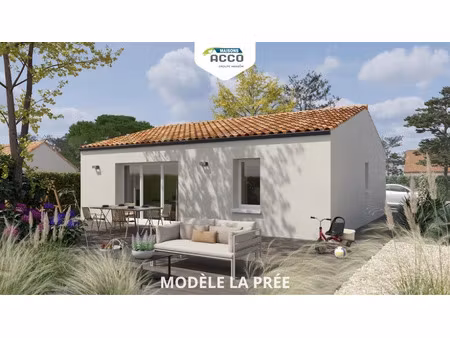 vente maison neuve 3 pièces 64 m² à le gué-d'alleré (17540)  189 000 €