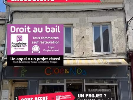 exclusivité chateauneuf sur loire - cession de bail - emplacement n° 1