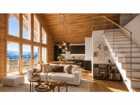 villa 4 pièces duplex et mezzanine - 105 m² - la toussuire-les sybelles