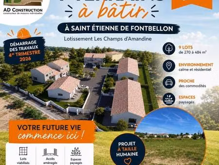 terrain constructible viabilisé à vendre