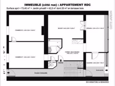 location appartement 4 pièces à nancy (54000) : à louer 4 pièces / 73m² nancy