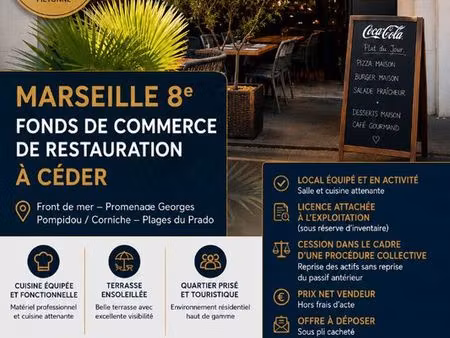 fonds de commerce  restaurant marseille