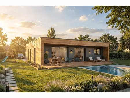 terrain avec maison neuve à vendre