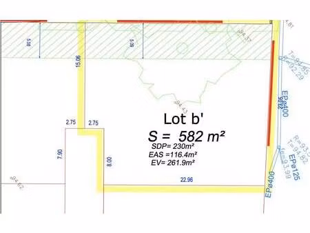 terrain constructible viabilisé à vendre