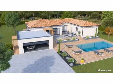 terrain avec maison neuve à vendre