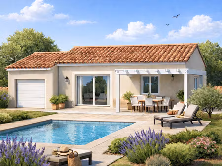 terrain avec maison neuve à vendre
