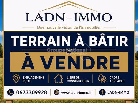 terrain constructible viabilisé à vendre